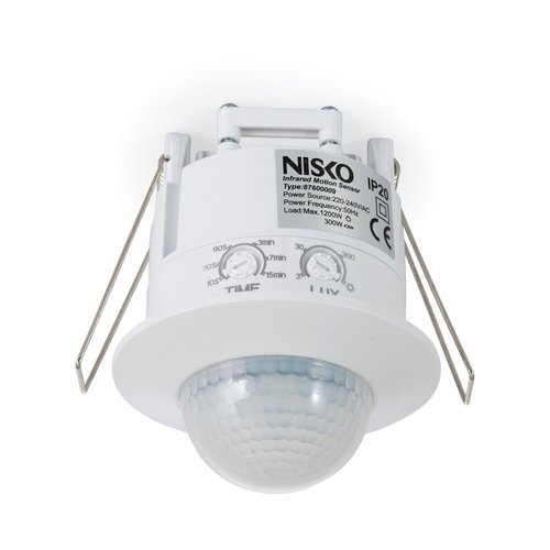  גלאי תנועה תקרתי תחת הטיח 12 מטר לבן ST41C 