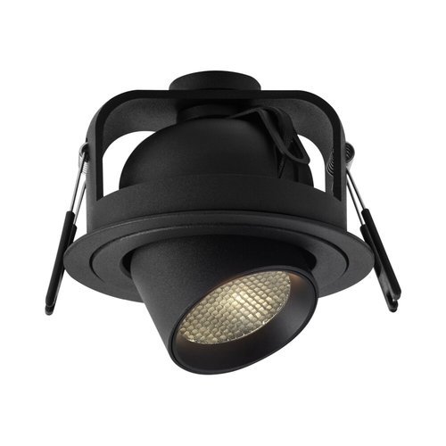  שקוע תקרה שחור FLAME 10W 90mm אור חם 