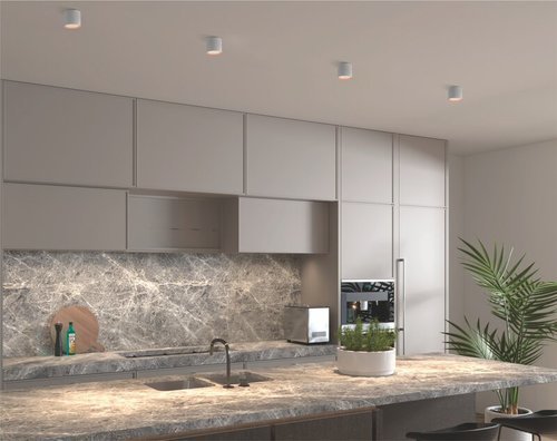  צמוד תקרה צילינדר לבן EMMA 8W 3CCT 