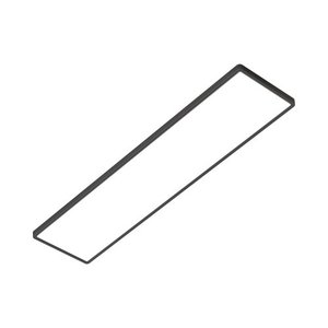  צמוד תקרה מלבן דק שחור TIME 64W 120X30CM IP40 3CCT  