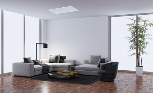  צמוד תקרה מלבן דק לבן TIME 64W 96X60CM IP40 3CCT  