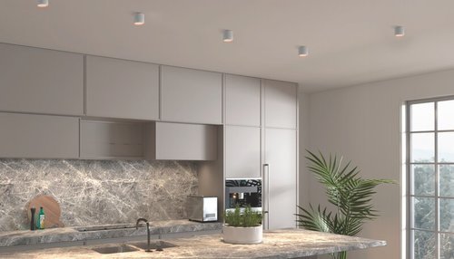  צמוד תקרה צילינדר שחור TOPAZ 15W 3CCT 