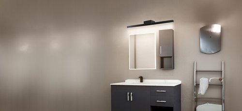  תאורת מראה גוף שחור SPLASH IP44 17W 3CCT  