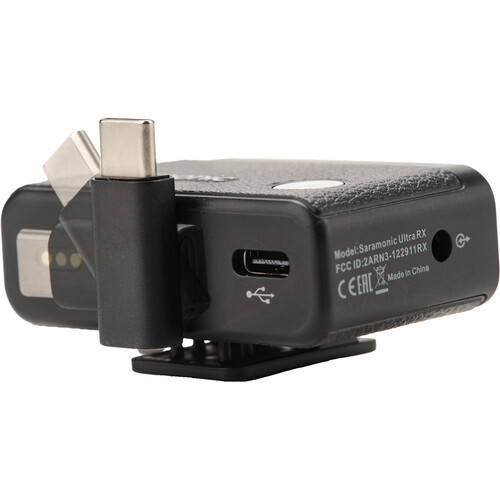 Saramonic Ultra מערכת זוג מיקרופוני דש אלחוטיים מקצועיים למצלמות וסמארטפונים