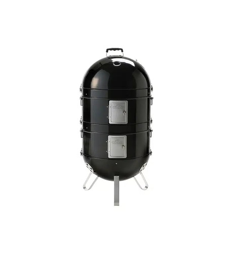 מעשנת NAPOLEON APOLLO 300 IL דגם AS300K - מעשנה וגריל פחמים מודולרי תלת-קומתי עם רשתות יציקת ברזל גליות