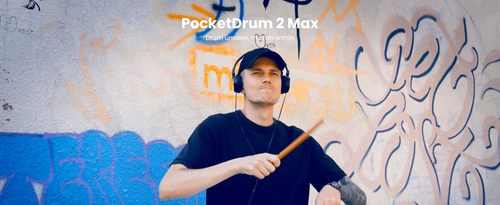 ערכת תופים באוויר ניידים לנגינה בכל מקום PocketDrum 2 MAX מבית AEROBAND 