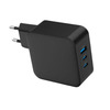מטען קיר מהיר GaN PD 100W יצאות Smart Charge USB + 2x TYPE-C 
