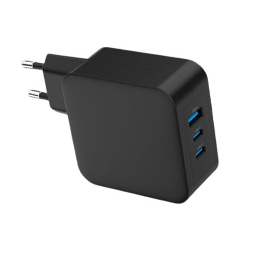 מטען קיר מהיר GaN PD 100W יצאות Smart Charge USB + 2x TYPE-C 