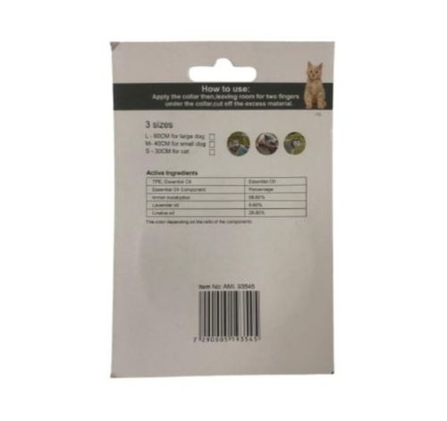 קולר טבעי לחתול נגד פרעושים וקרציות באורך 30 ס