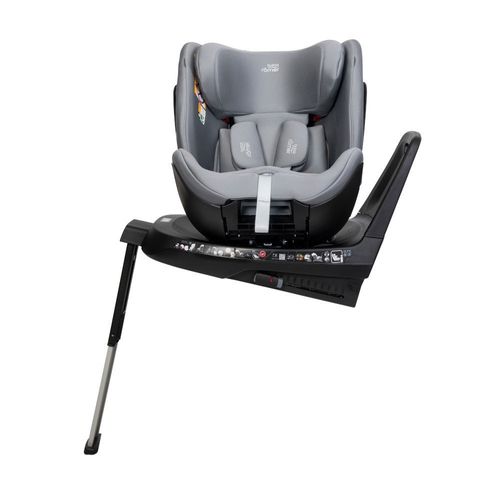 כסא בטיחות מסתובב משולב בוסטר Swivel Grow Max מלידה ועד גיל 7 עם גגון הצללה - אפור Frost Grey