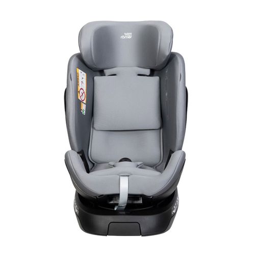 כסא בטיחות מסתובב משולב בוסטר Swivel Grow Max מלידה ועד גיל 7 עם גגון הצללה - אפור Frost Grey