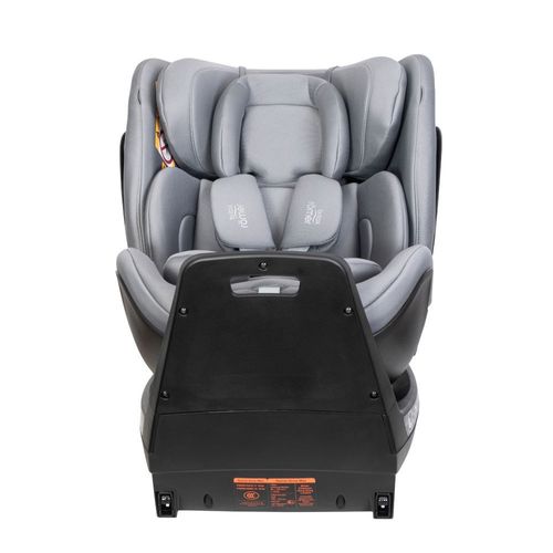 כסא בטיחות מסתובב משולב בוסטר Swivel Grow Max מלידה ועד גיל 7 עם גגון הצללה - אפור Frost Grey