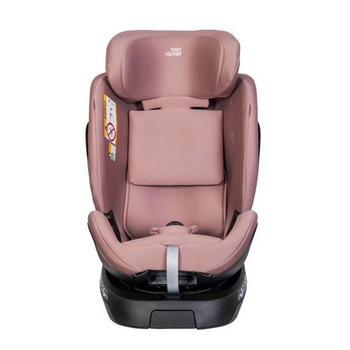 כסא בטיחות מסתובב משולב בוסטר Swivel Grow Max מלידה ועד גיל 7 עם גגון הצללה - ורוד DUSTY ROSE