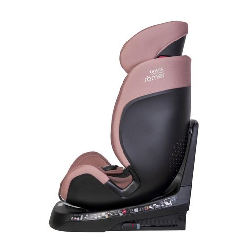 כסא בטיחות מסתובב משולב בוסטר Swivel Grow Max מלידה ועד גיל 7 עם גגון הצללה - ורוד DUSTY ROSE