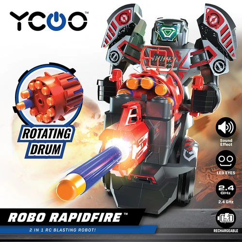 רובוט יורה טילים על שלט Silverlit Robo rapidfire