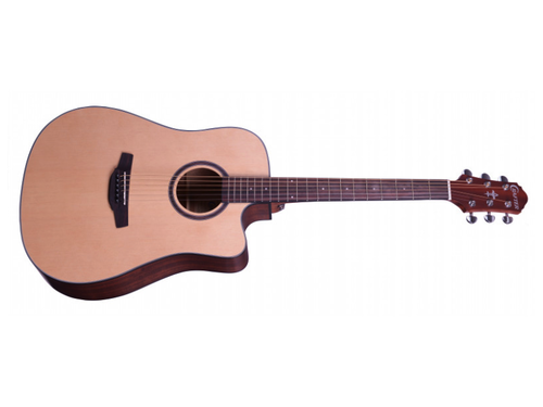 גיטרה אקוסטית מוגברת HD-100CE/OP.N עם Cutaway בצבע טבעי + תיק מרופד מבית CRAFTER
