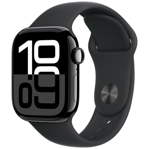 שיריון אילת Apple Watch Series 10 GPS+Cellular 46mm Aluminium Sport Band M/L שעון חכם צבע שחור