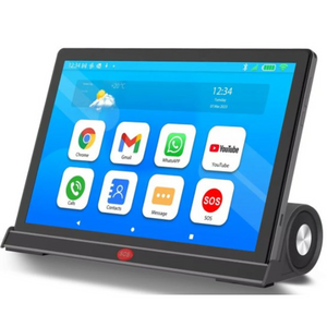 שיריון אילת טאבלט מותאם למבוגרים 10 EasyPhone EasyTab עם תחנת עגינה ורמקול