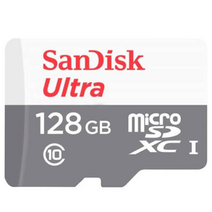 שיריון אילת SanDisk 128GB Ultra MicroSDHC SDSQUNR-128G-GN6MN כרטיס זיכרון
