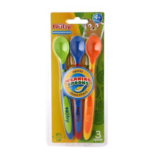 כפית ארוכה וצבעונית 3 יחידות