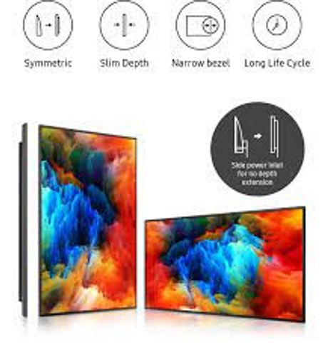 מסך שילוט מקצועי Samsung QM98T-B Crystal UHD 4K 24/7