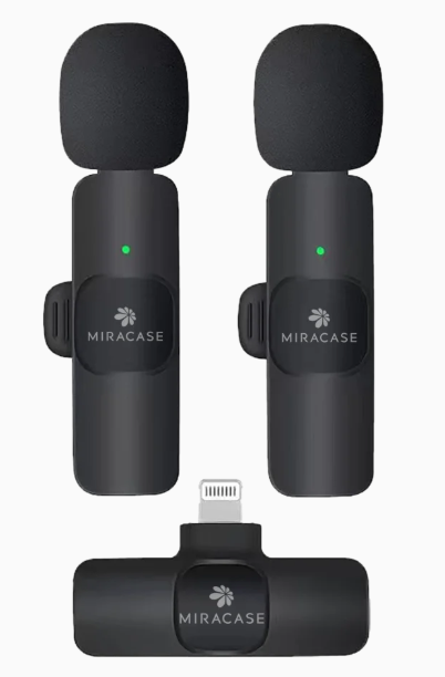 מיקרופון דש אלחוטי כפול MIRACASE MWML650