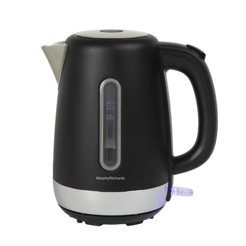קומקום חשמלי נירוסטה 1.7 ליטר Morphy Richards 100142 שחור