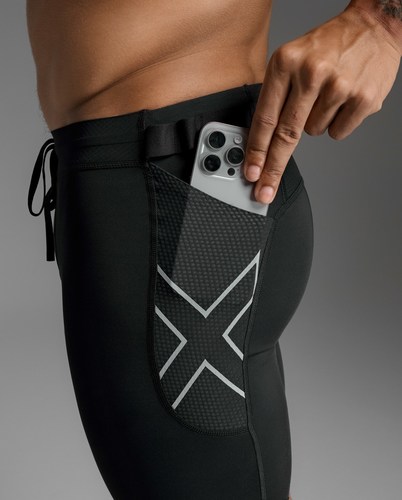 טייץ קומפרשן קצר Aero Mesh Compression Shorts BLK/SRF