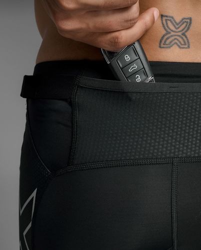 טייץ קומפרשן קצר Aero Mesh Compression Shorts BLK/SRF