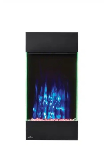 קמין חשמלי אנכי Napoleon ALLURE 32 עם מיטת גחלים LED, להבות דינמיות ב-6 צבעים ופנסי תאורה צדדיים בעיצוב אנכי ייחודי ומרהיב
