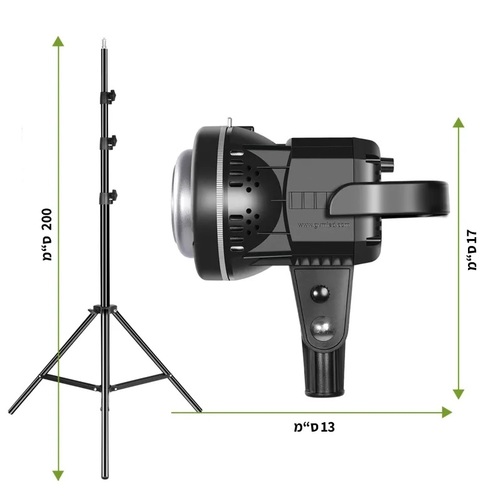 קיט 2 פנסי לד GVM P80S-2D