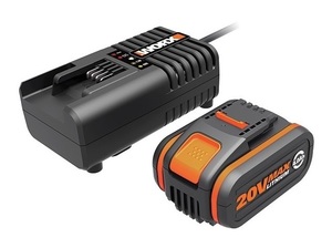 סט סוללה 4A 20V ומטען מהיר Worx