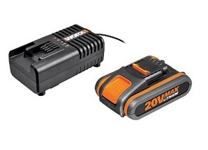 סט סוללה 2A 20V ומטען מהיר Worx