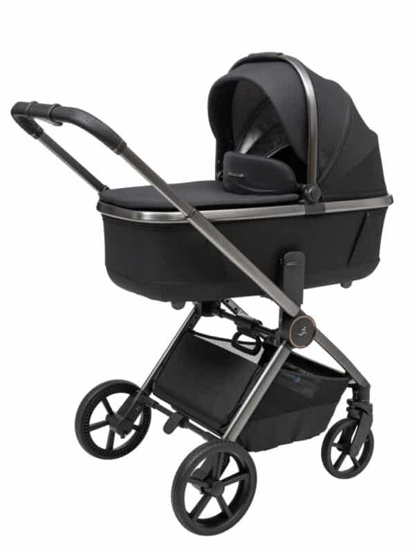 עגלת תינוק משולבת סיאלו פרו 2025 Sport Line Cielo PRO ריפוד שחור / ידית שחורה / שלד אפור מוברש