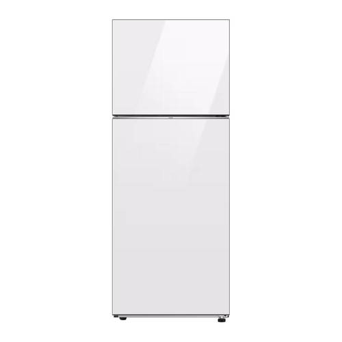 מקרר מקפיא עליון 465 ליטר Samsung BeSpoke RT48CB6626WH זכוכית לבנה