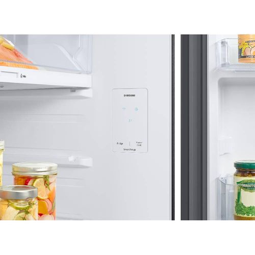 מקרר מקפיא עליון 465 ליטר Samsung BeSpoke RT48CB6626WH זכוכית לבנה