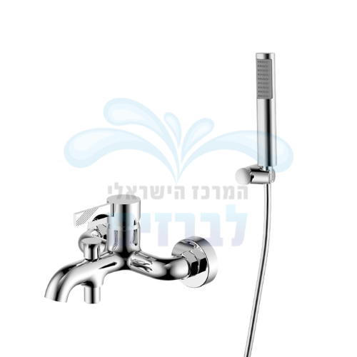 ערכת ברז מהקיר (סוללת קיר) לאמבטיה מדגל אודם 53010 | כרום ניקל