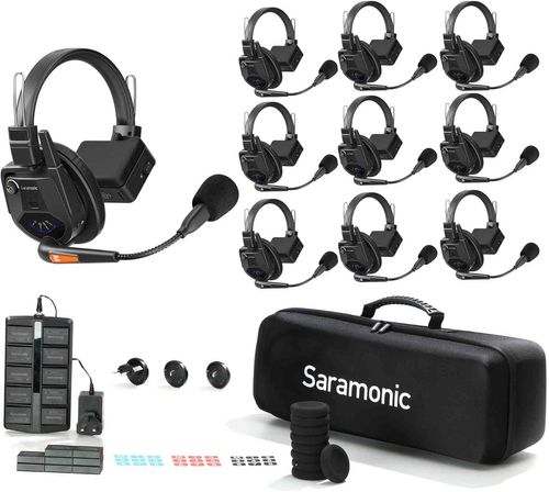 סט אוזניות תקשורת הפקה אלחוטי ל- 9 אנשים Saramonic WiTalk9-9S