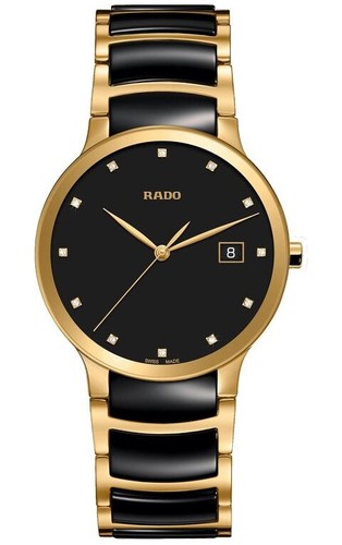 RADO R30527762 CENTRIX גברים משובץ 12 יהלומים