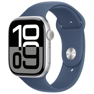 שעון חכם Apple Watch Series 10 42mm Aluminum Case Rubber Sport Band GPS + Cellular אפל
