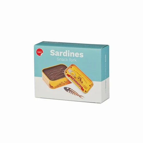 שישיית מזלגוני אירוח בקופסת פח סרדינים Sardines