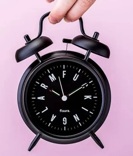שעון מעורר רטרו עם מנגנון שקט Fucking Alarm