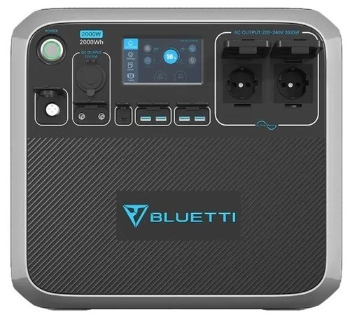 מארז תחנת כוח ניידת ופאנל סולארי Bluetti AC200P 2000Wh + BigBlue 400W