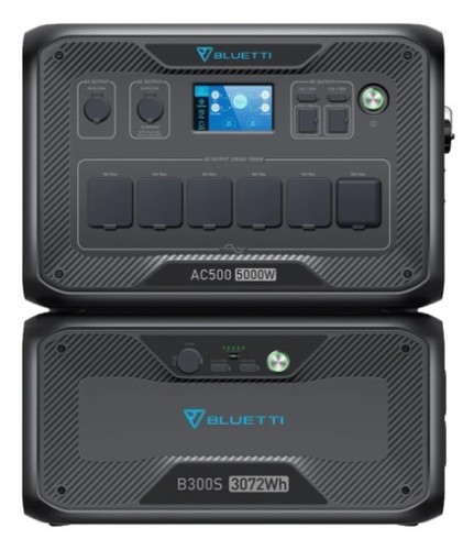 מארז תחנת אם מורחב ופאנל Bluetti AC500 + B300S + BigBlue 400W