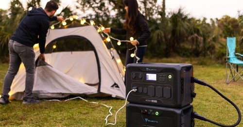 מארז תחנת אם מורחב ופאנל Bluetti AC500 + B300S + BigBlue 400W