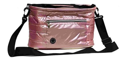 אירגותיק - ארגונית לעגלת תינוק שניתן לקחת בקלות כמו תיק החתלה קטן + מבודד חום -ורוד מבריק