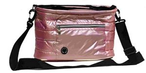 אירגותיק - ארגונית לעגלת תינוק שניתן לקחת בקלות כמו תיק החתלה קטן + מבודד חום -ורוד מבריק