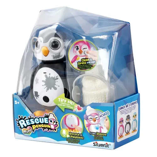 מיני פינגווין אינטראקטיבי Mini Rescue Penguin - תכלת