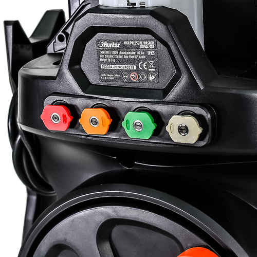 מכונת שטיפה מנוע אינדוקציה 3200W 225BAR צינור הידראולי + מערכת קירור מים HUNTER 102304-002