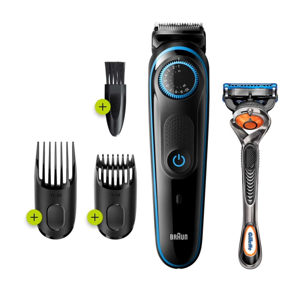 קוצץ זקן BT5240 של Braun לגברים אלחוטי סכין גילוח Gillette ProGlide